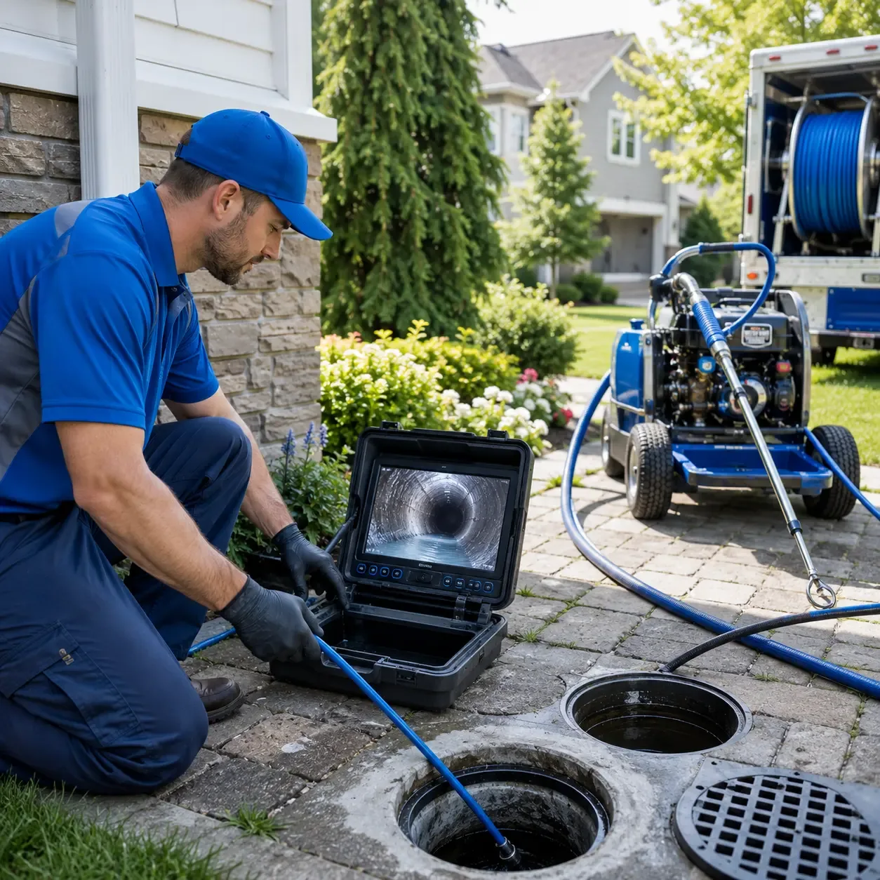 Outdoor drain cleaning professionals serving Streetman, TX