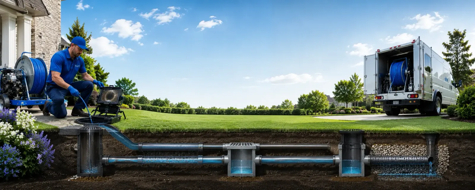 Outdoor drain cleaning information for Streetman, TX